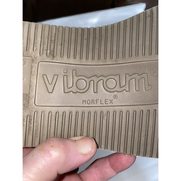 Mens Rockport Brown Leather Sz 10 Tie Trutech Full Arch Support Vibram Oxford - Picture 9 of 10